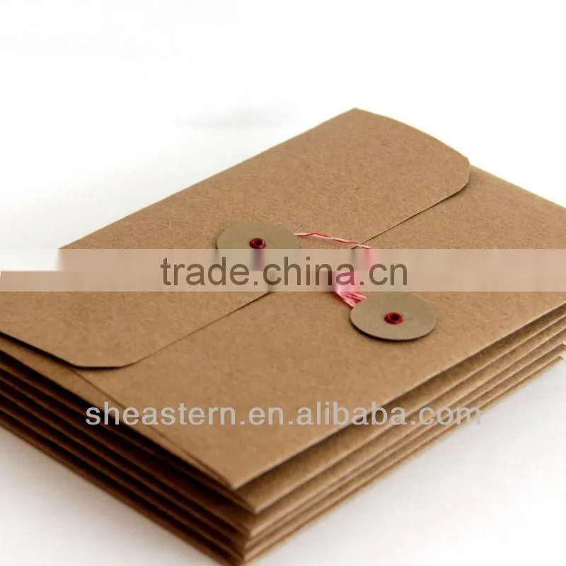 Customed Button String Envelope