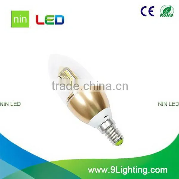 Alibaba china latest glass shape led candle light bulb