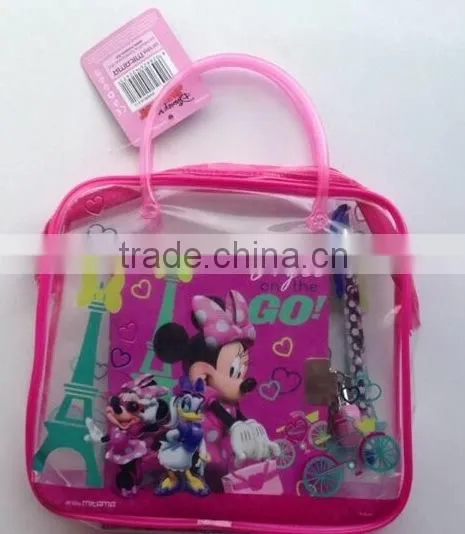 pvc bag notebook with ball pen