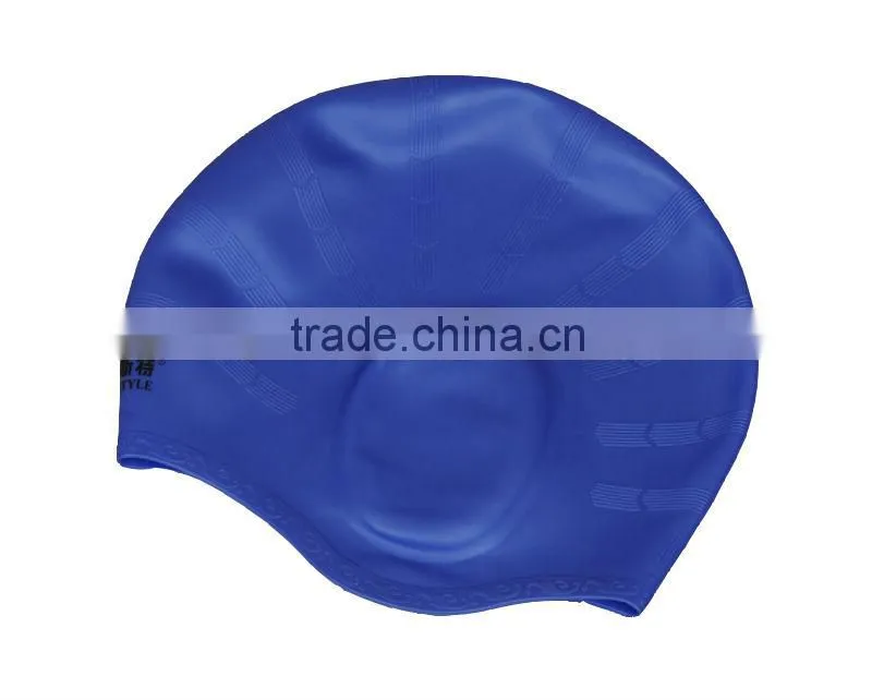 Ear protection swim caps/silicone swim caps
