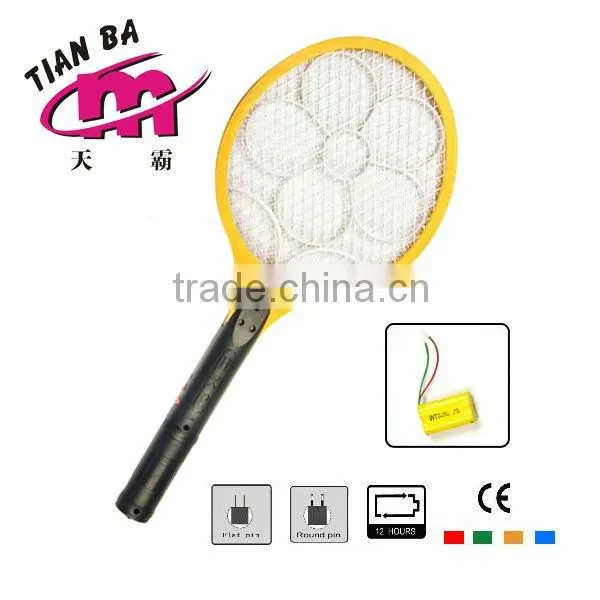 RECHARGEABLE ELECTRIC MOSQUITOS SWATTER WITH CE/RoHS CERTIFICATE