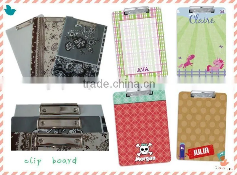 colourful printing clip board