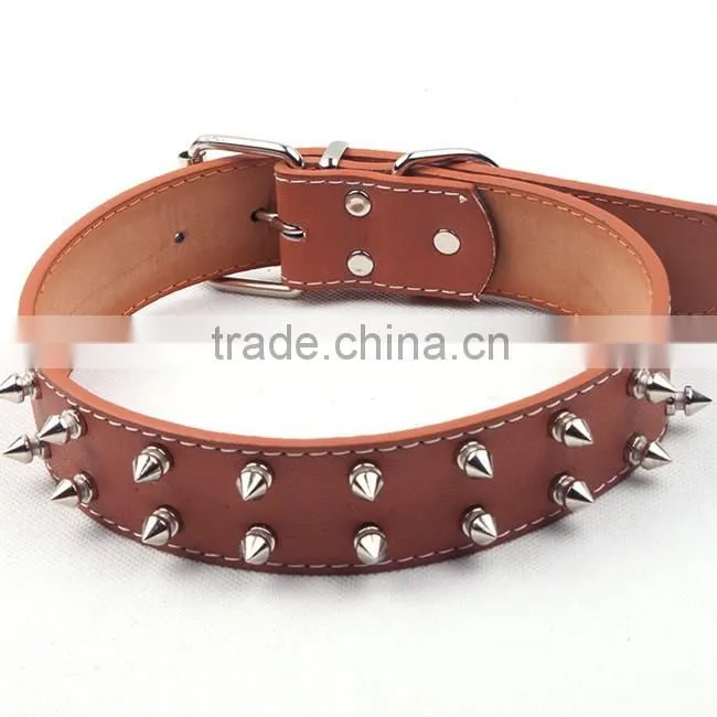 fashion rivet pet collar leather dog collar