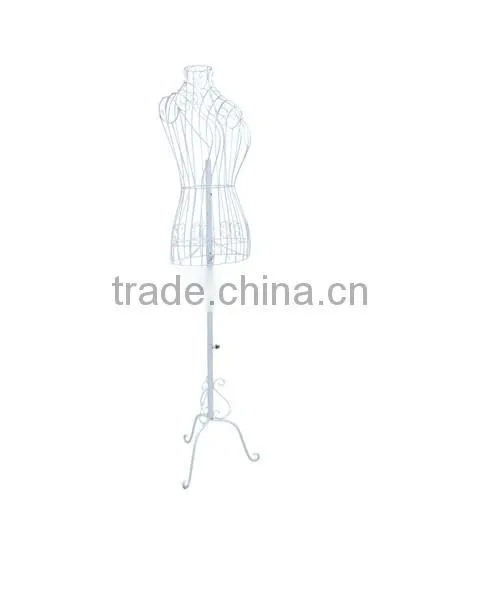 Cheap half-body female mental white mannequin dress show factory