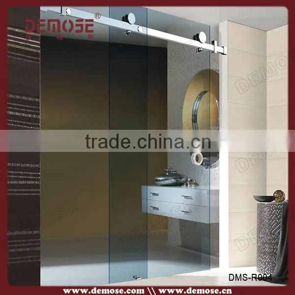 prefabricated shower room triple shower door with tempered glass