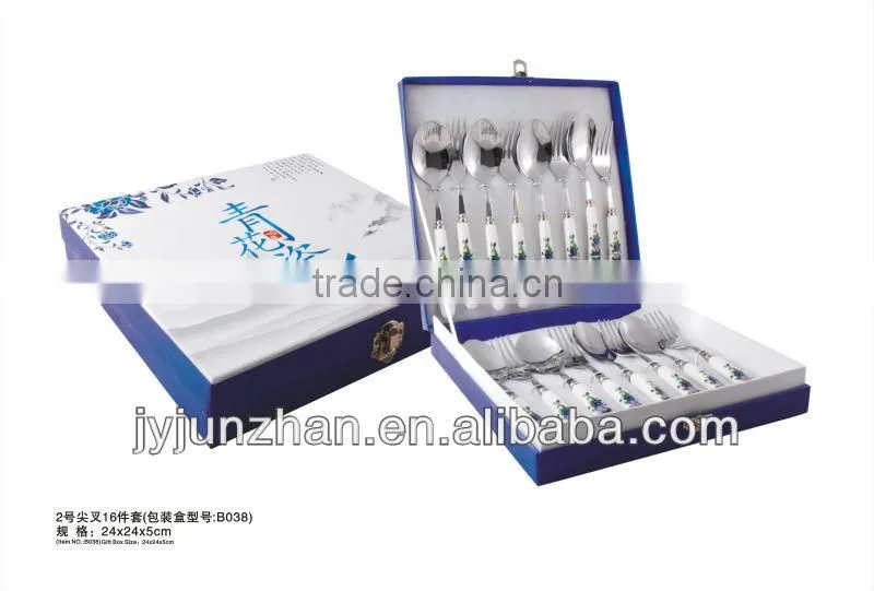 Elegant Tableware spoon fork of food certificate made in Jieyang Junzhan and low price