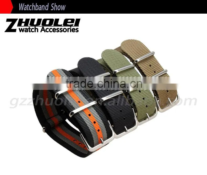 Hotsale fashion nato nylon watch strap 18|20|22|24mm