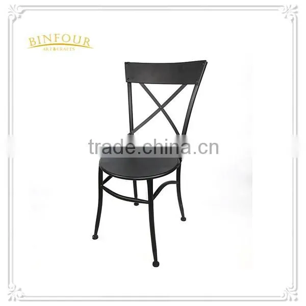 Modern metal banquet chair for wedding deco