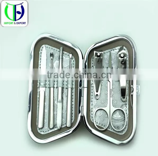 OEM/ODM High Qulaity Silver High Class Manicure Set/Manicure Kit/Nail Spa/ Pedicure set