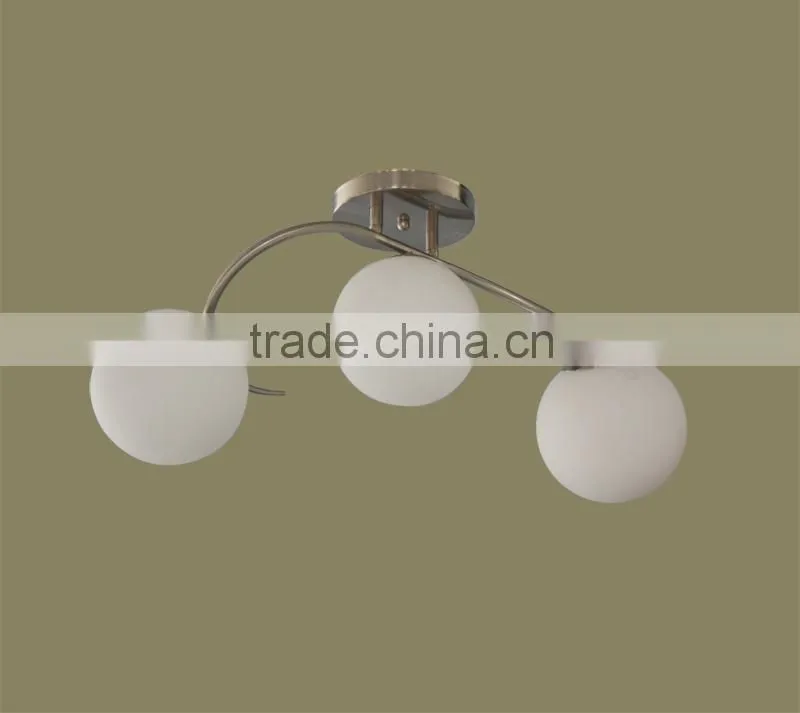 sconces light/ pure white round glass lampshade /E14 ball wall lamp indoor decoration