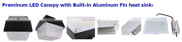DLC LED canopy light 75W retrofit round LED gas station light UL approval,5 years warranty retrofit led canopy light