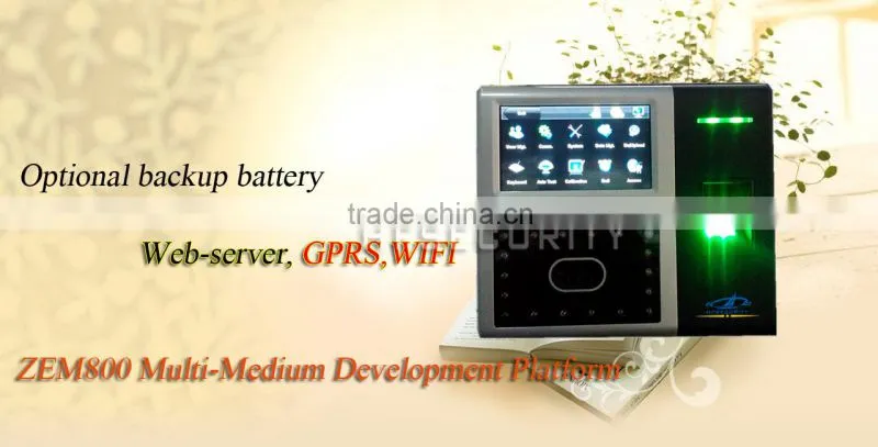 Backup Battery ID Card Printing Eye Scanner Time Attendance Biometric Face Recognition System (HF-FR302)