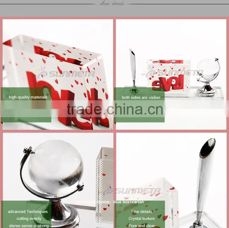Sunmeta directly sublimation decoration photo crystal, crystal globe for christmas gifts BSJ-23