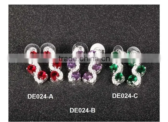 women jewelry fancy cutting 2016 new style design cubic zirconia earring