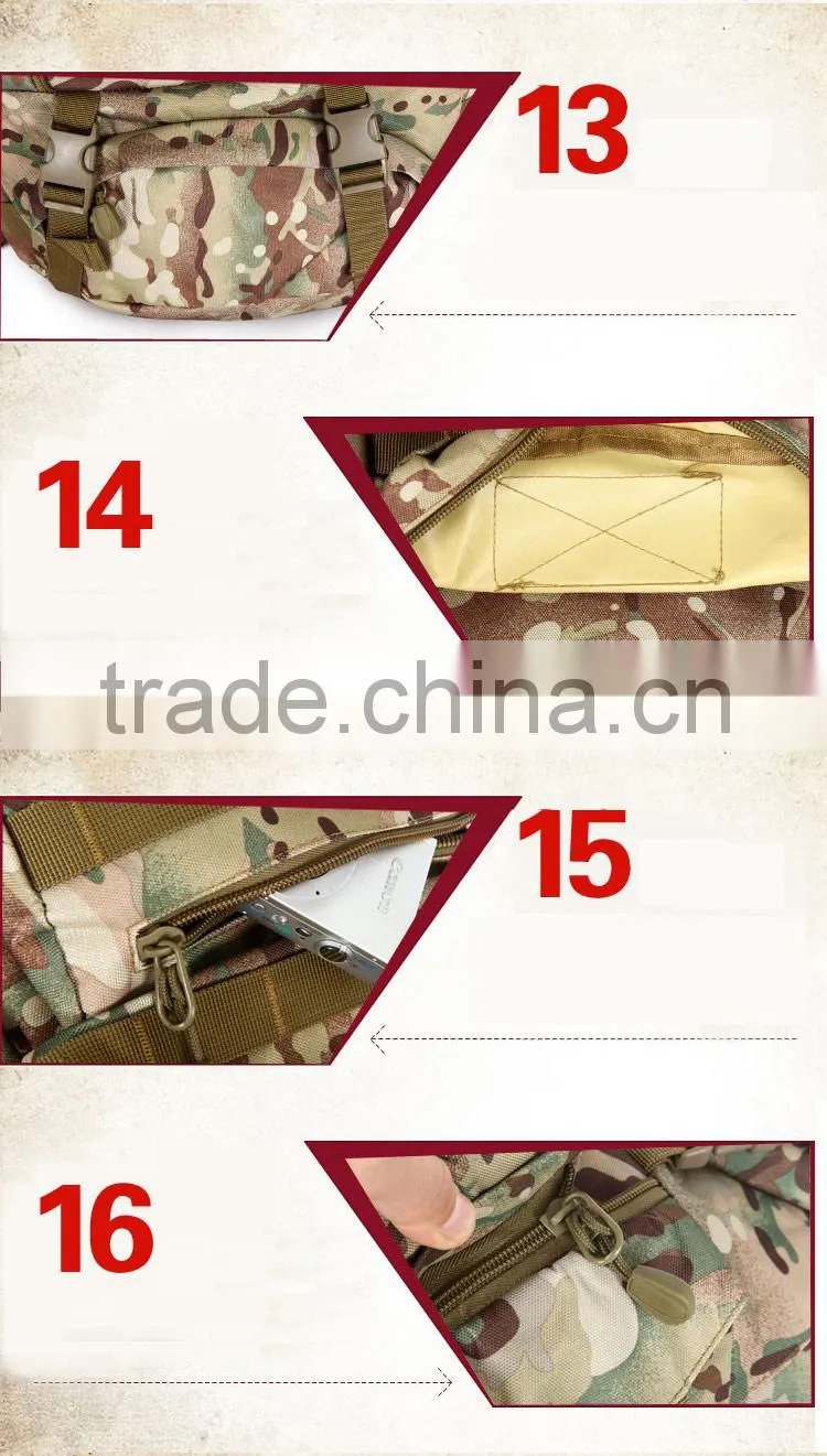 wholesale China canvas backpack large capacity outdoor military camouflage backpack
