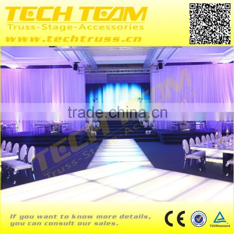 New Design Adjustable Toughened Glass outdoor wedding Mandap Stage
