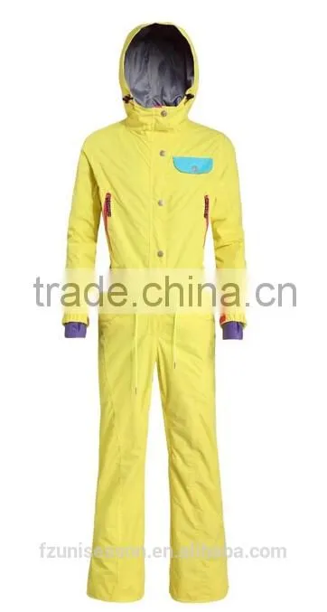 Plus size hi vis snowboard ski suit for women