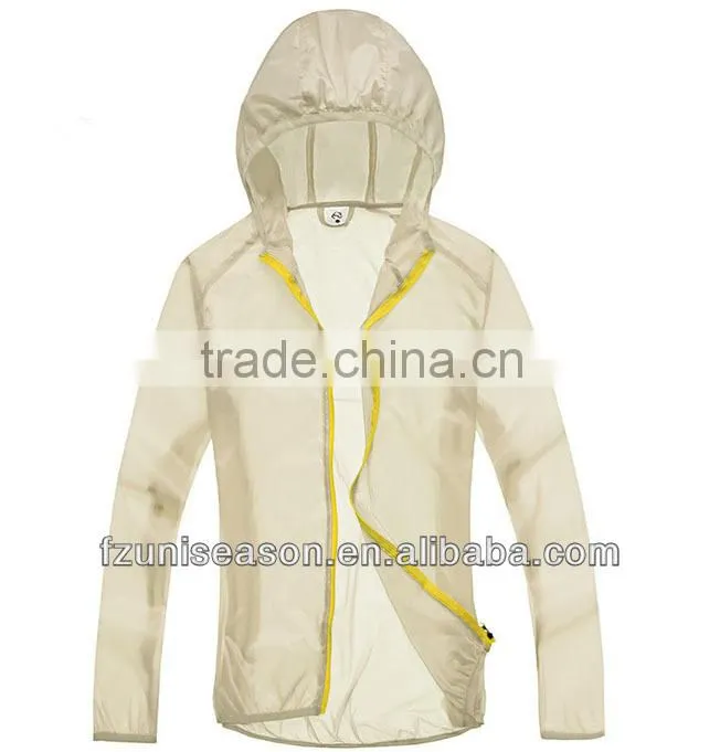 Waterproof mens nylon windbreaker jackets purple
