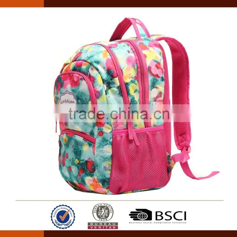 Personalized design 600D Teenage Girl School Bags