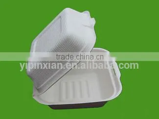 Eco friendly natural sugarcane pulp YPX2563 food packing box
