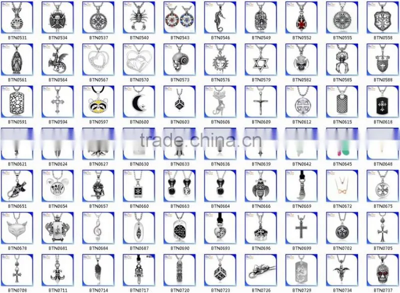Wholesale Custom Vintage Rock Punk Gothic Style Titanium Stainless Steel Spider Pendant Necklace Pendant Jewelry For Men
