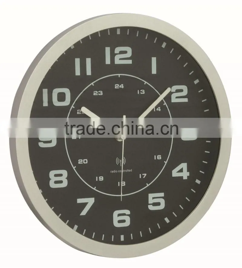 Big fashion cheap clock metal decorative wall mounted clock