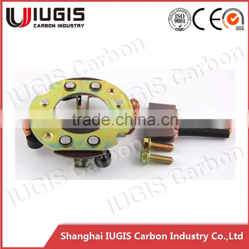 electric motor carbon brush and holder for auto starters