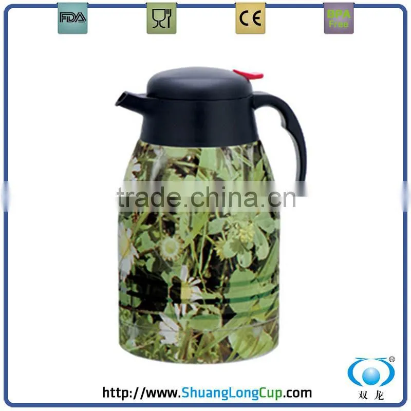 Full color print ss coffee and tea pots/vacuum coffee makers