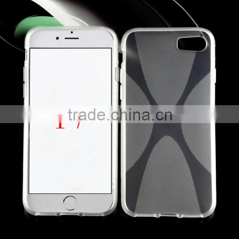 2016 Newest Cheap Price Clear Transparent Soft TPU Jelly Case For Iphone 7