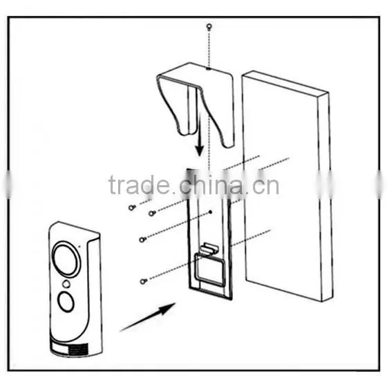 smart doorbell for motion detection unlock function waterproof IP65