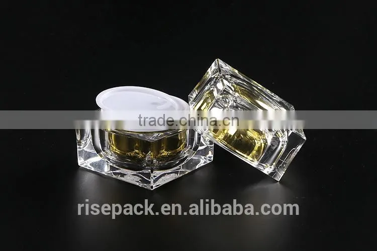 RISEPACK acrylic transparent cosmetic jars