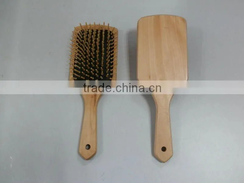 professional wooden paddle hair brush