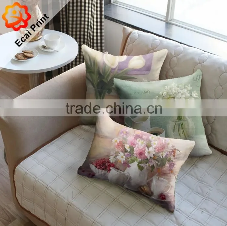 Hot sale invisible zipper wholesale digital printing pillow cover