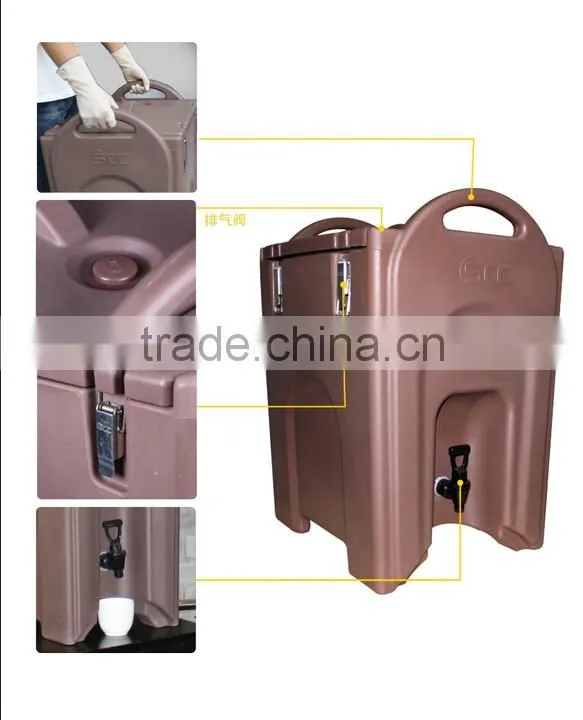 Best sell hotel beverage juice dispenser, plastic beverage dispenser with spigot