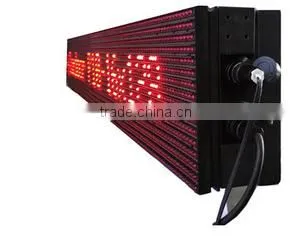 Outdoor Red P10-16X128 Remote controller and RS232 communication mode LED moving message sign
