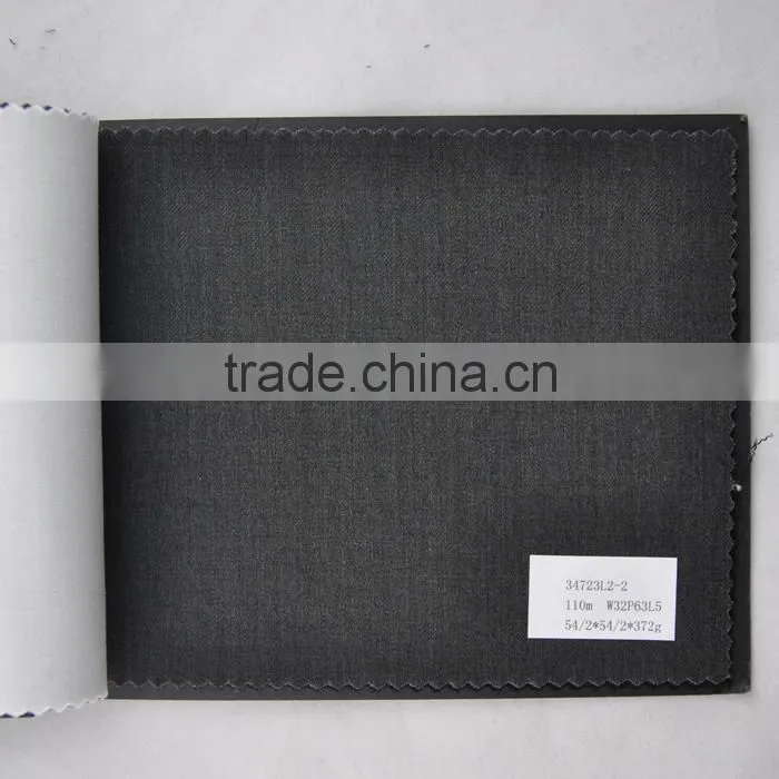 White wool polyester fabric for wedding suits