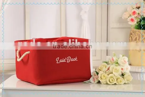 Roda wholesale portable canvas fabric homeusage organiz cloth toy storage bag