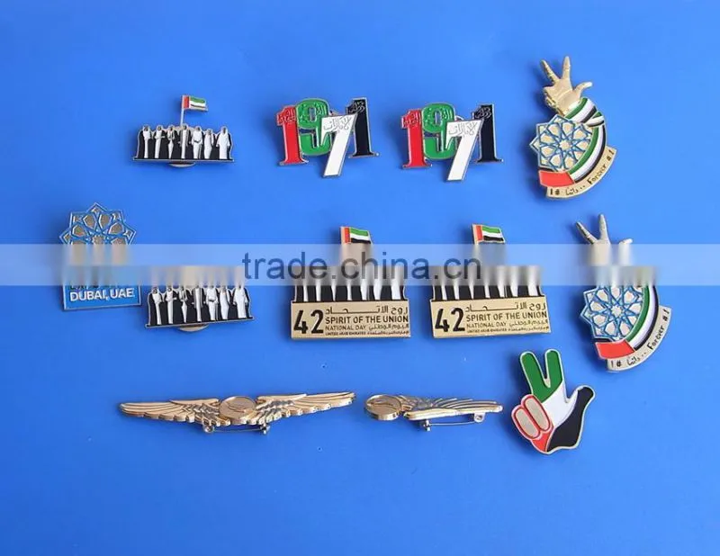 Fast delivery time UAE 43 national day Magnetic iron country map badge