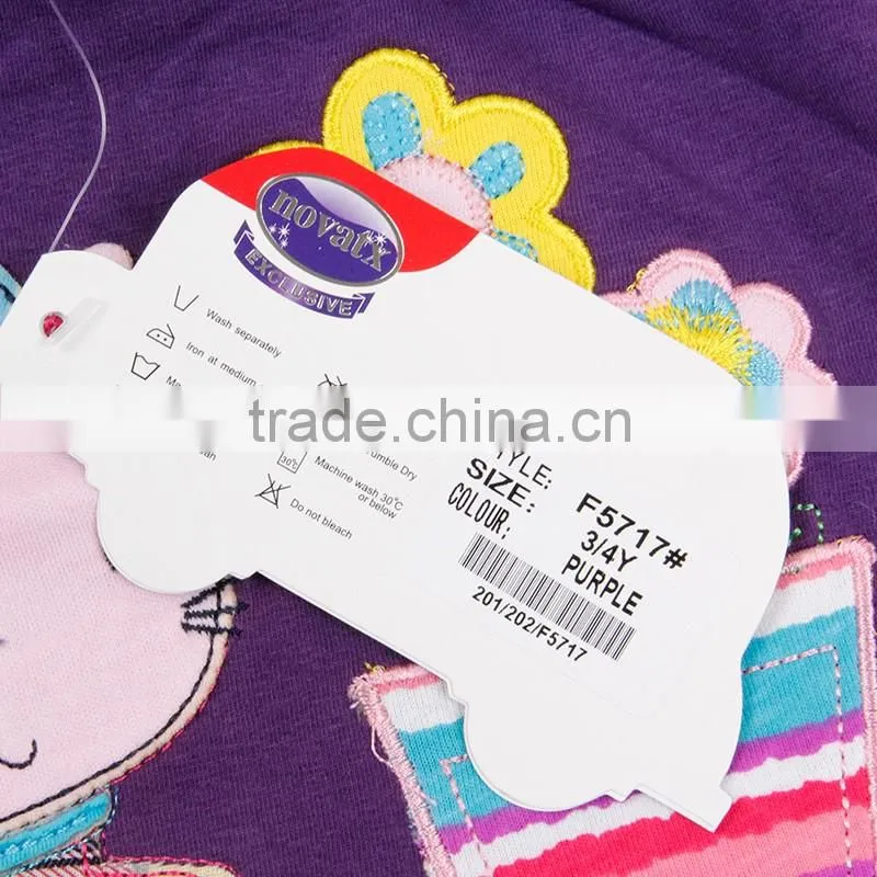 (F5717) 2016 new nova kids wear brand baby girls t shirts girls casual t shirts children clothes fashion kids clothes t shirts