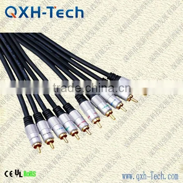 20 Foot High Grade 4 Channel Twisted Pair RCA Cables, 100% Copper