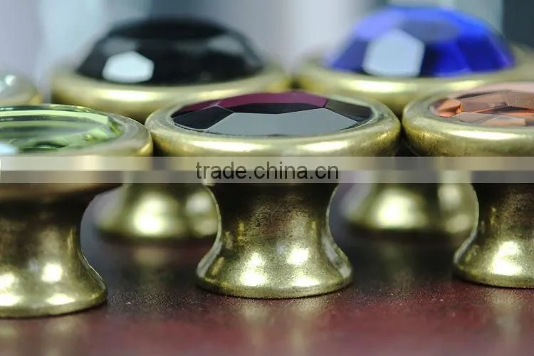Classic European Copper Door Crystal Knob