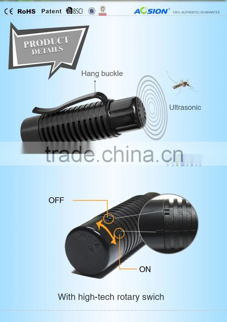 Battery Powered Ultrasound Mini anti mosquito products suppliers