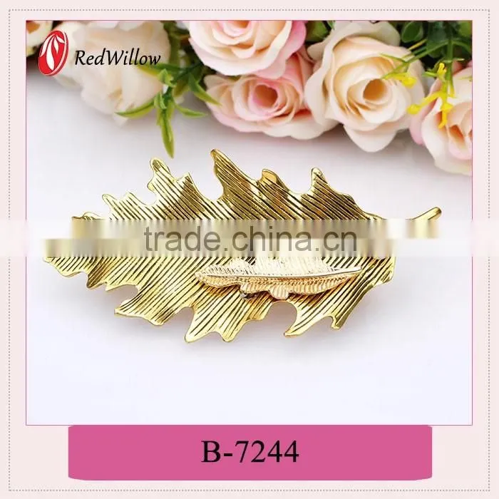 2016 Hot selling custom tiara hair barrette,sliver hair barrette,wholesale hot women hair clip