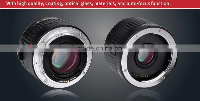 Hot selling Viltrox C-AF 2X teleplus for Canon EF lens with high quality optical filming glass