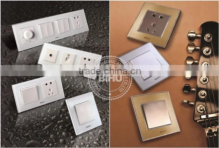 China factory PC brushed stainless steel material tv crt wall socket TV socket for sale