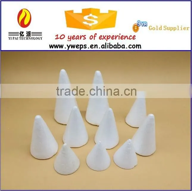 All size plastic cone tree for sale/ styrofoam christmas cone for decoration