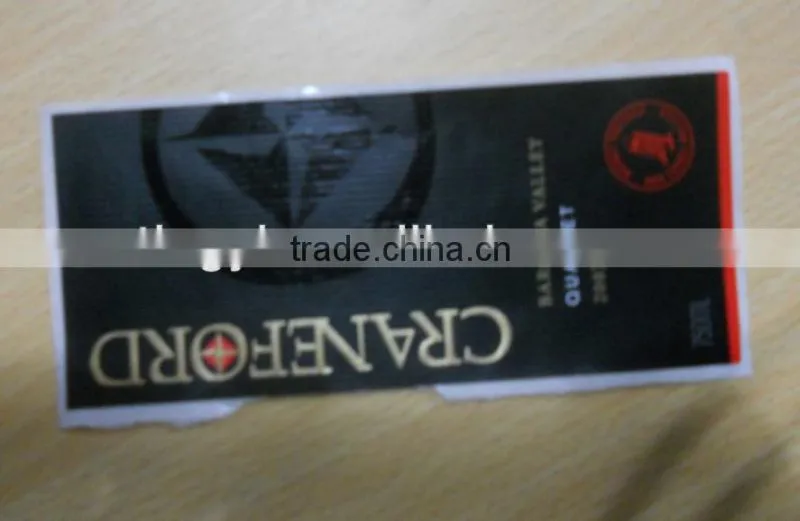 high quality custom wine paste labels