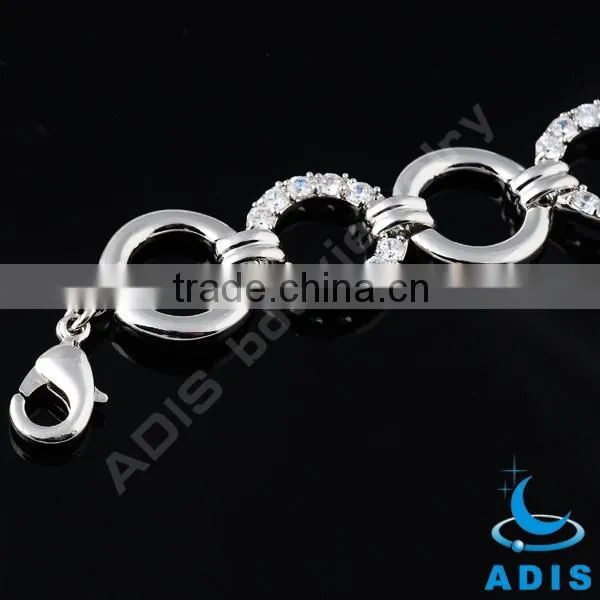 stainless steel bracelet AAA cubic zircon stone wholesale fashion jewelry