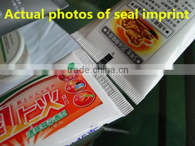 ultrasonic tubes sealing machine / plastic cylinder-shaped hose sealer with print