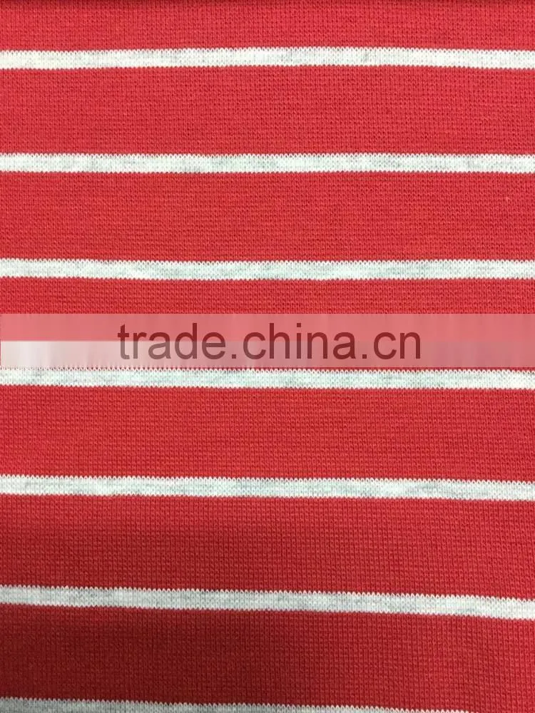 yarn dyed cotton knitted stripe jersey fabrics wholesale 196